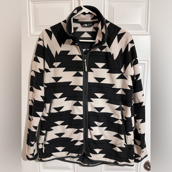 The North Face Alpine Full Zip Fleece Jacket - Aztec Print - Women's SZ Medium - Picture 2 of 9